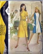 McCall's 2754 Pounds Thinner Dress Pattern Vintage Sewing 1971