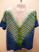 XL Tie Dye T Shirt 100% Cotton Pre Shrunk Chevron Design