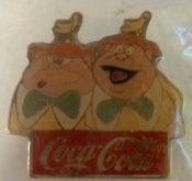 Twiddle Dee and Twiddle Dum Collector Pin Alice in Wonderland Coca Cola RARE