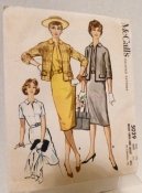McCall's 5029 Sewing Pattern 1959 Dress and Jacket Size 14 Bust 34