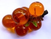 Decorative Lucite Orange 70s Grapes - Mid-Century Modern Housewares