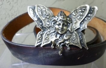Vintage Butterfly Fairy Belt Buckle 