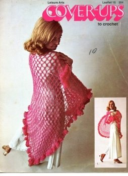 Cover-Ups to Crochet Leisure Arts Leaflet 15 70s Vintage Pattern